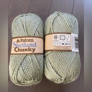 Shetland Chunky Yarn - Soft Green